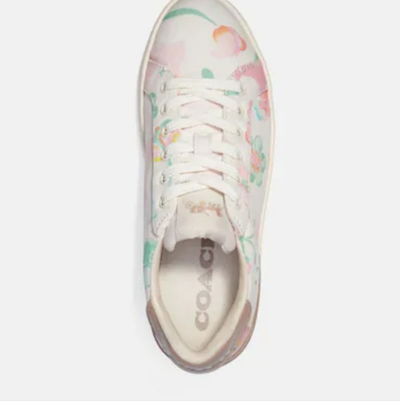 BNWB Coach Clip low top sneaker with floral print size 7 - Picture 4 of 4